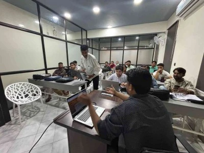 Group activity at Alram Academy